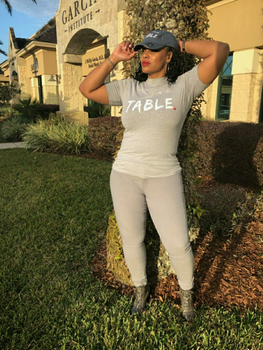 I Am The Table Ladies Fitted T-Shirt