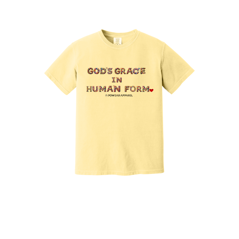 God's Grace In Human Form T-Shirt- FLORAL