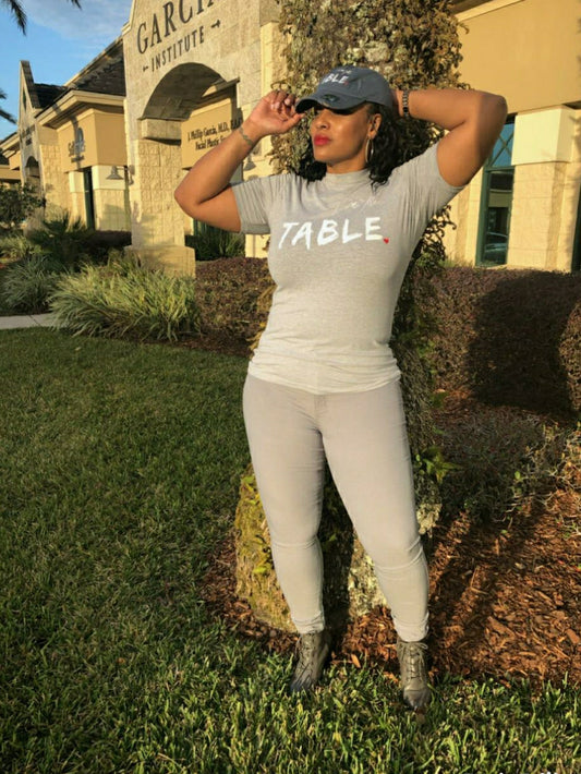 I Am The Table Ladies Fitted T-Shirt